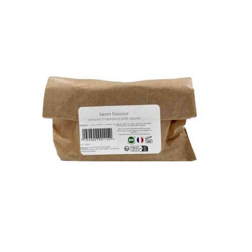 Savon douceur packaging temporaire Kraft